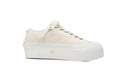 Jimmy Choo Palma Maxi White Canvas Platform Trainers Womens RSNOW