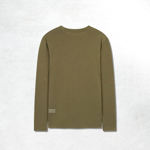 Acid Running Long Sleeve T-shirt: Dark Olive