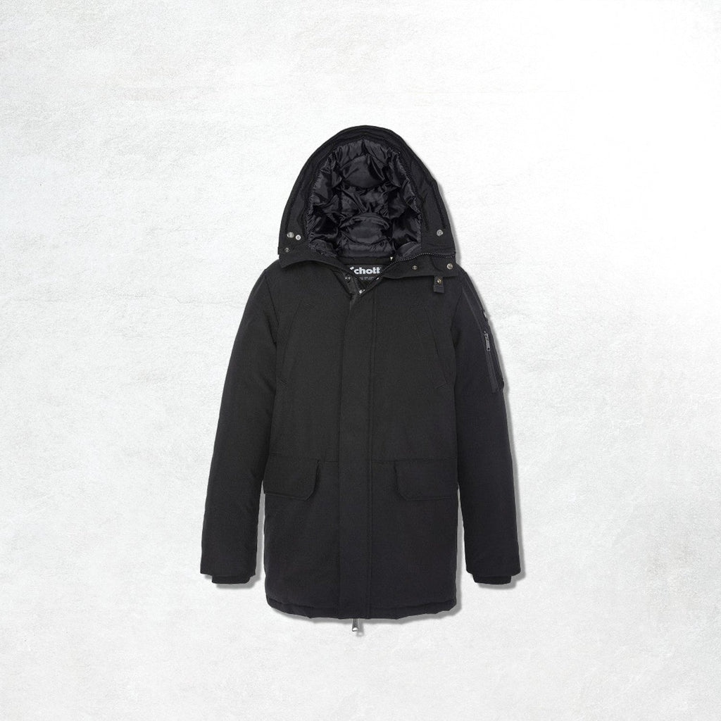 Schott Nelson20 Parka Jacket: Black
